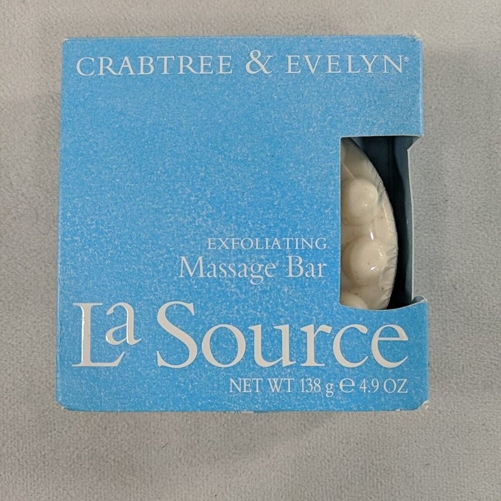 Crabtree & Evelyn La Source Exfoliating Massage Bar 138 g 4.9oz NEW SEALED 79696